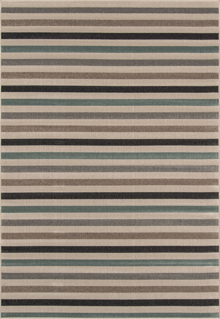 Momeni Baja BAJ1 Sage Abstract Outdoor Rug from the Striped Rugs