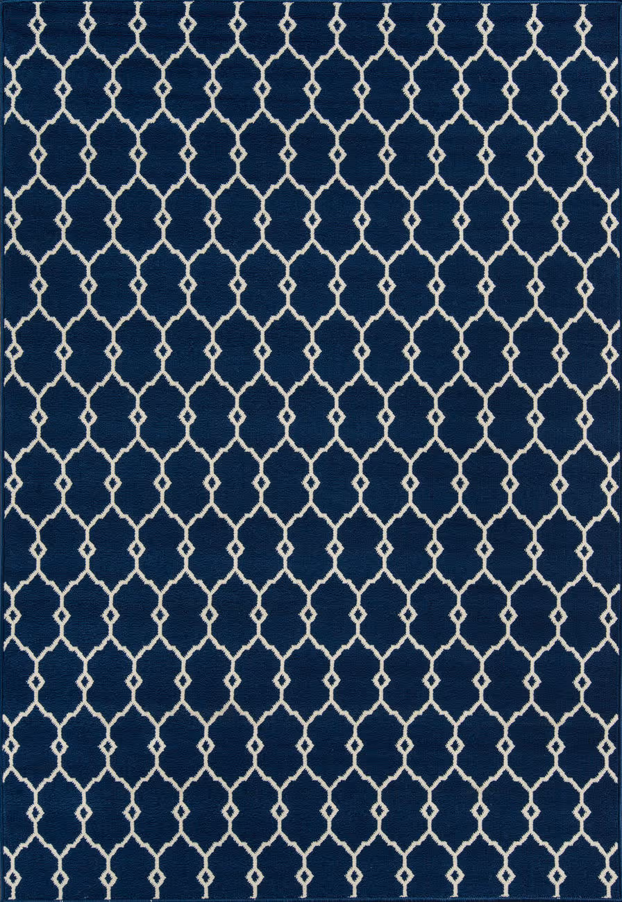 Momeni Baja BAJ-2 Navy Power Loomed Synthetic Rug