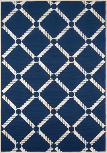 Momeni Baja BAJ15 Navy Abstract Outdoor Rug Product Image