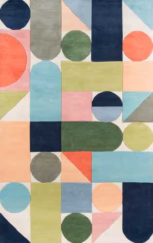 Modern Loom Delmar DEL-8 Multi Abstract Rug Product Image