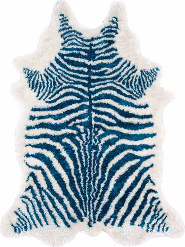 Momeni Kalahari KAL-1 Turquoise Animal Print Rug Product Image