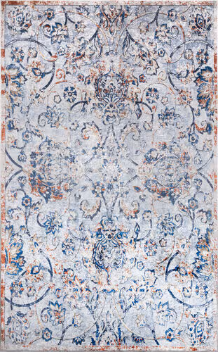 Momeni Karachi KAR-5 Blue Power Loomed Synthetic Rug Product Image
