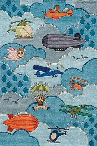 Momeni Lil Mo Whimsy LMJ10 Sky Rug Product Image