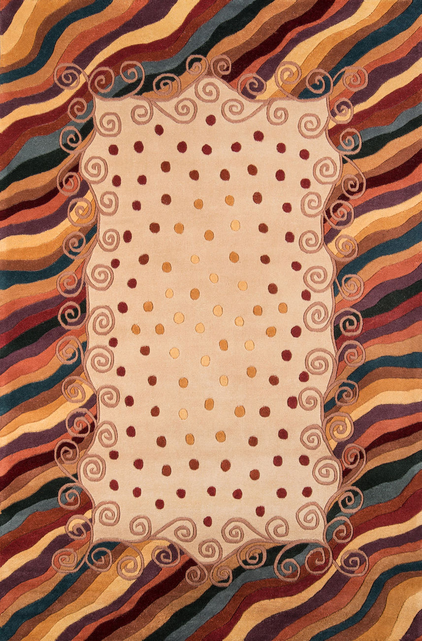 Momeni New Wave NW12 Beige Rug from the Assorted Transitional Rugs