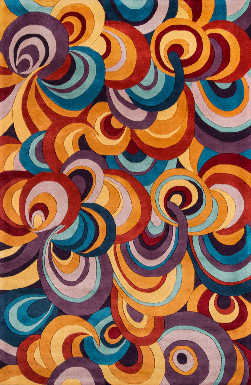 Momeni New Wave NW131 Multi Rug from the Textured Rugs collection at