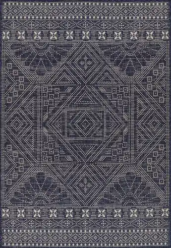 Momeni Riviera RV-03 Blue Power Loomed Synthetic Rug Product Image