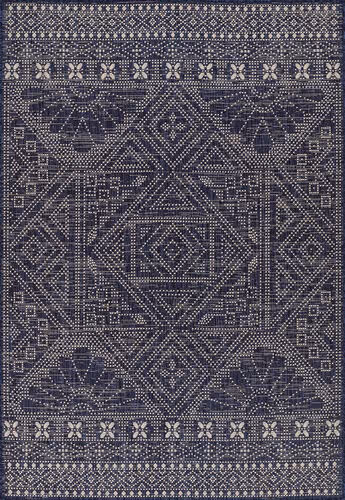 Momeni Riviera RV-03 Blue Power Loomed Synthetic Rug Product Image