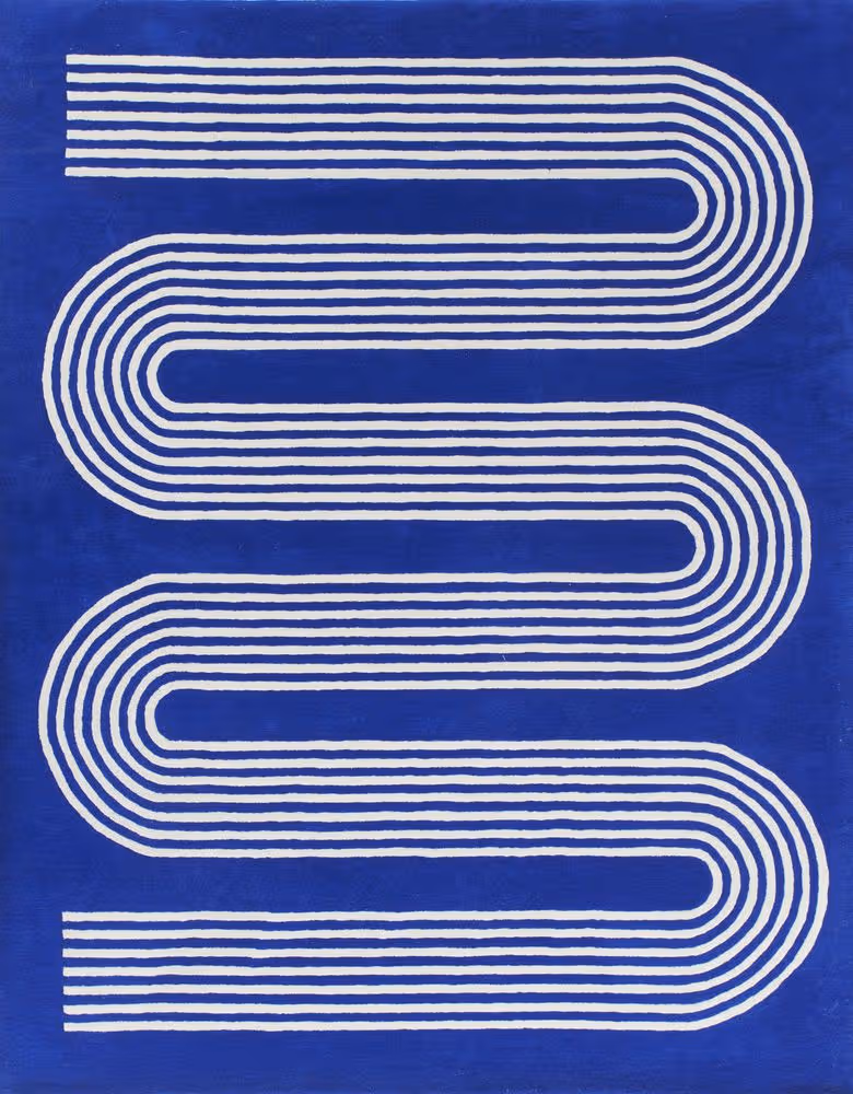Momeni Simba SIM12 Cobalt Rug