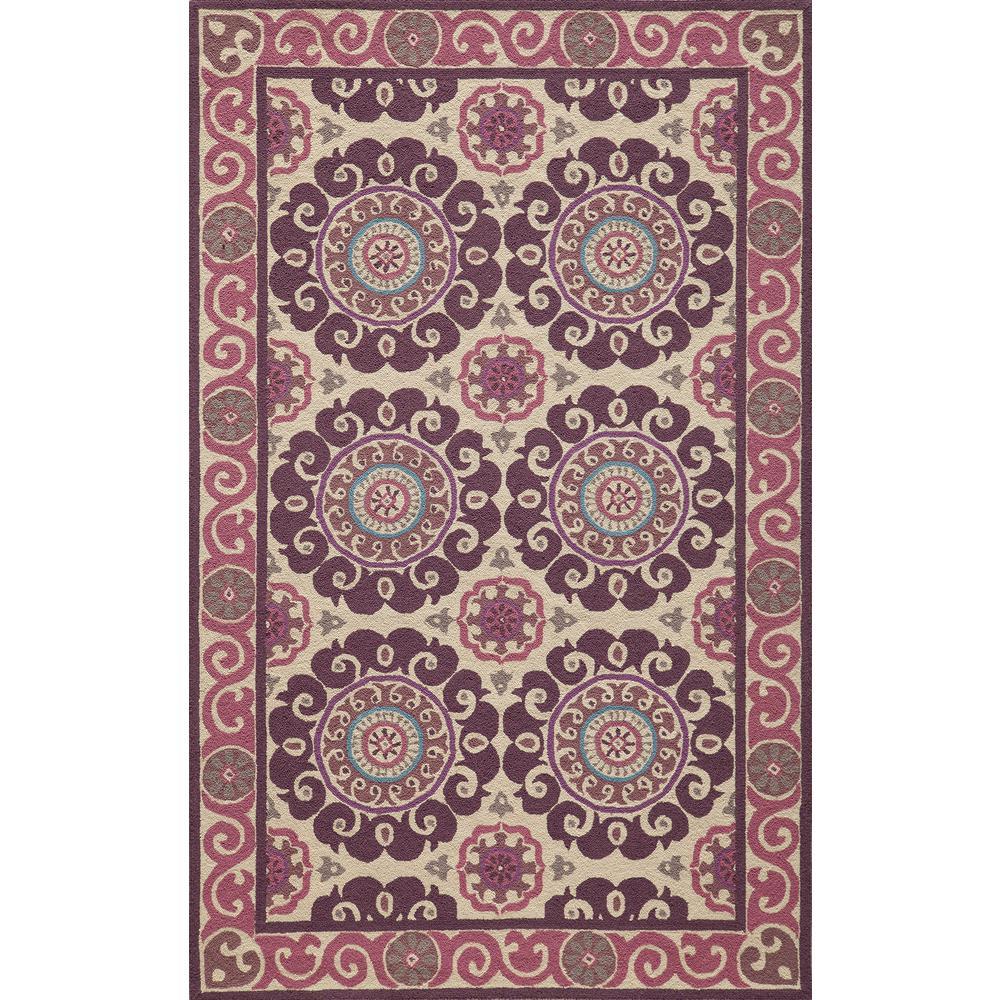 Momeni Suzani Hook SZI1 Purple Rug from the Assorted Traditional Rugs