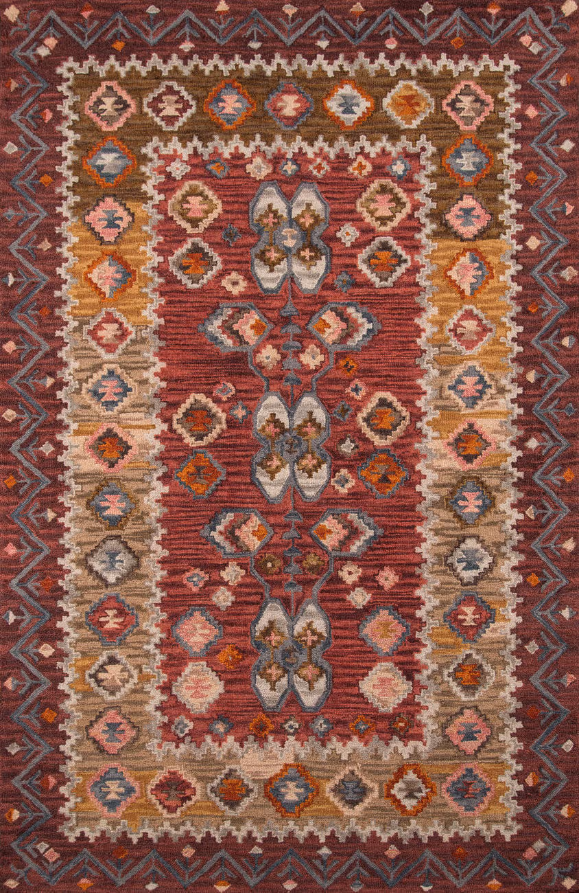 Momeni Tangier TAN-1 Red Rug