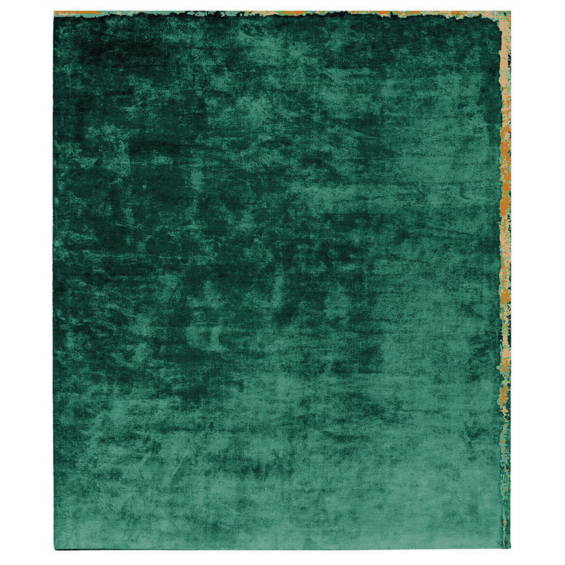 By Second Studio Nester Divine Nd6782 Bottle Green Silk Rug from the By