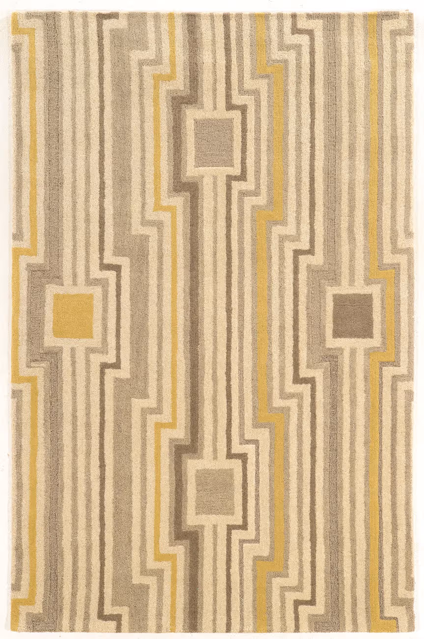 Linon Beige Patterned Rug 31