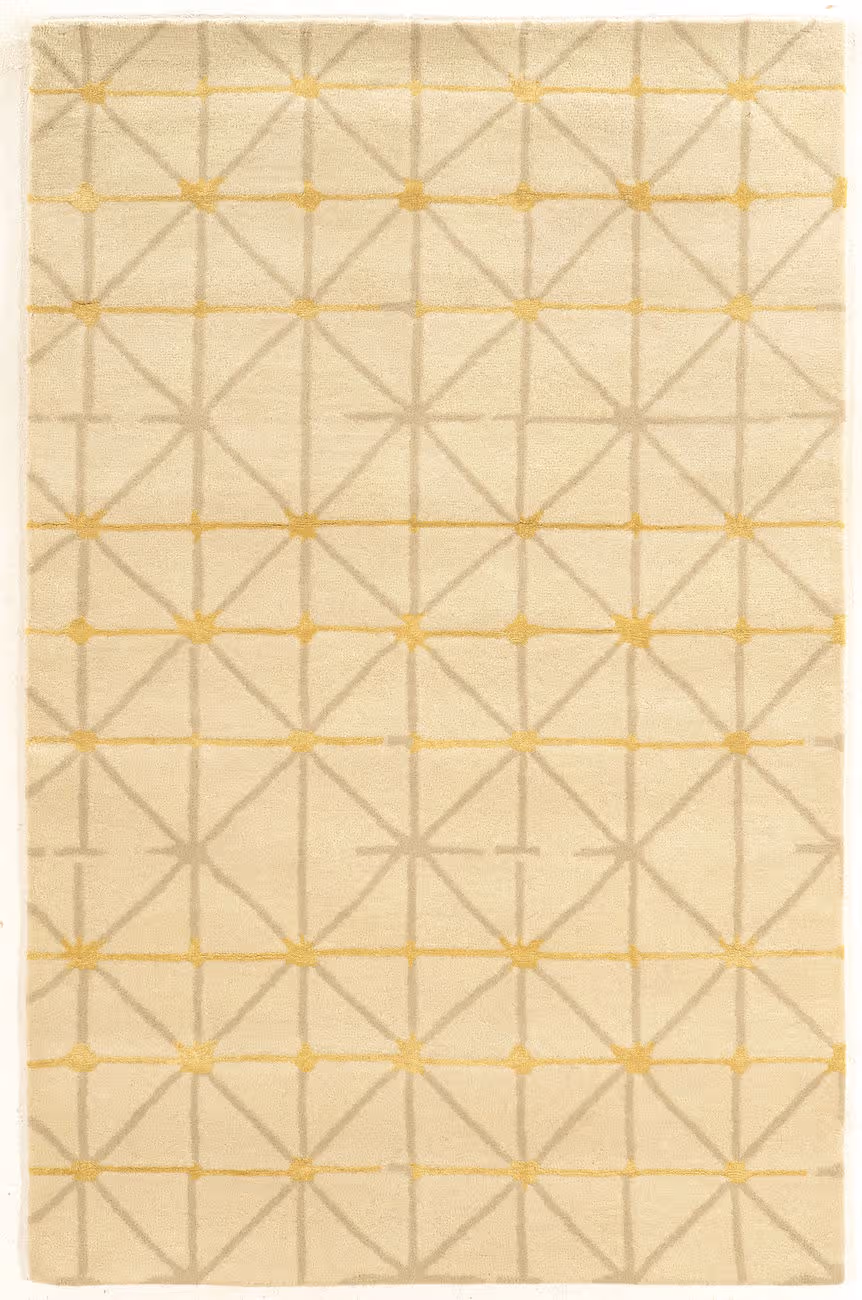 Linon Beige Patterned Rug 34