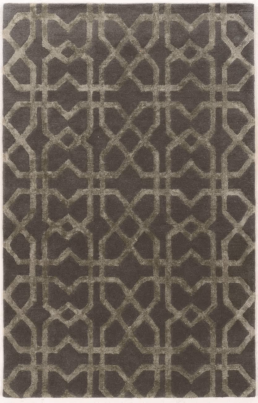 Linon Gray Hilo Wool Rug 2