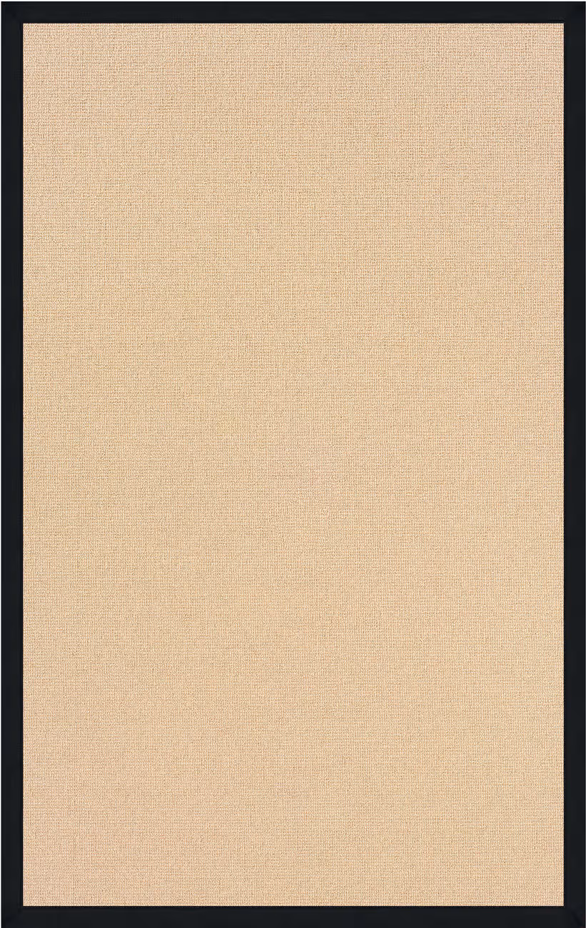 Linon Beige Flatweave Wool Rug