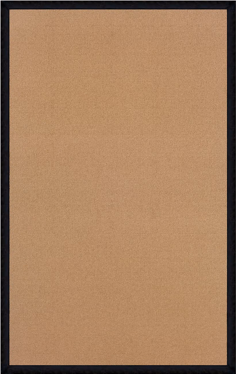 Linon Beige Bordered Flatweave Rug