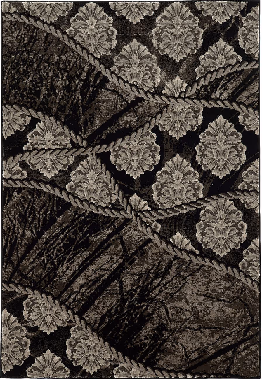 Linon Brown Pop Art Rug