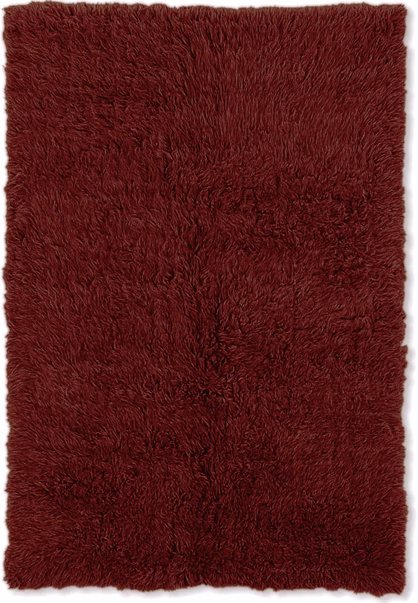 Linon Red Wool Rug