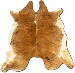 Linon Brown Cow Hide Rug 5 Product Image