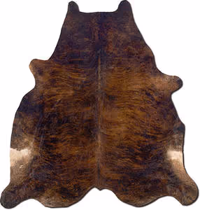 Linon Brown Cow Hide Rug 6 Product Image