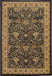 Linon Black Transitional Traditional Rug Product Image