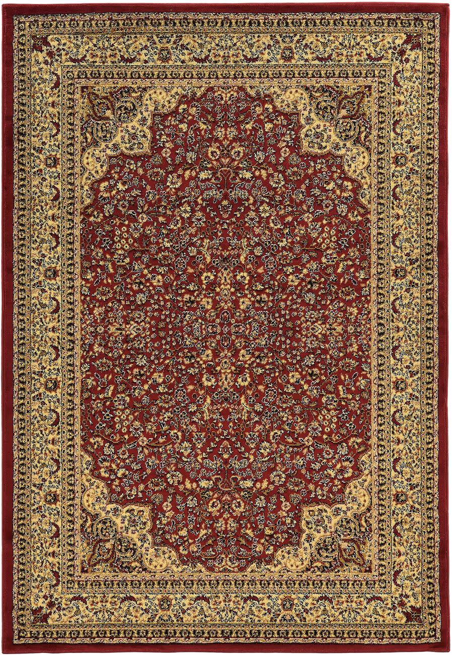 Linon Red Transitional Traditional Rug 2