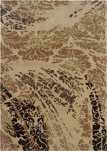 Linon Beige Abstract Rug 3 Product Image