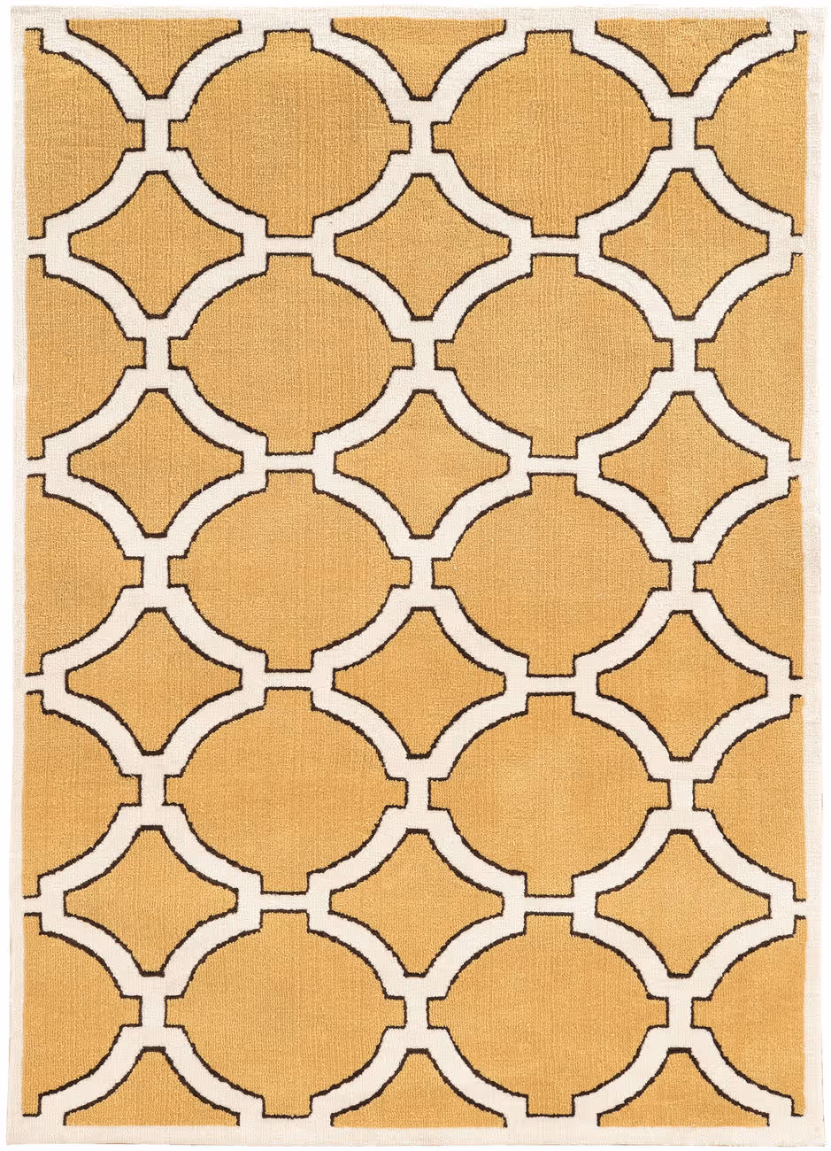 Linon Beige Hilo Rug