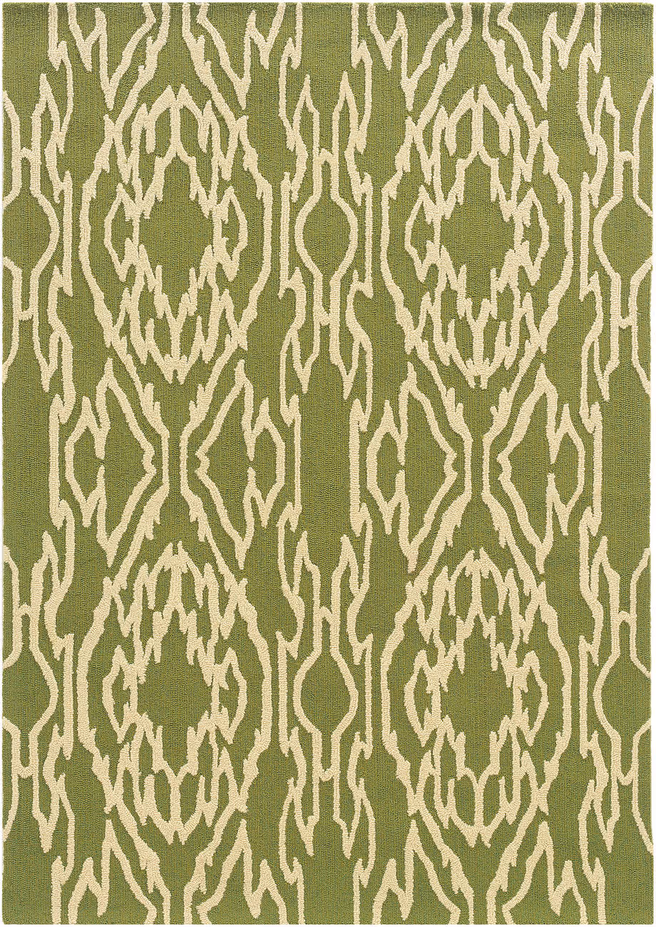 Linon Brown Patterned Rug 4