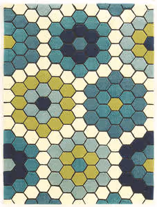 Linon Blue Rug 6 Product Image