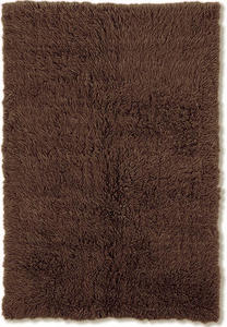 Linon Brown Shag Wool Rug Product Image