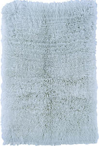 Linon Blue Shag Wool Rug 2 Product Image