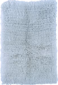 Linon Blue Shag Wool Rug 2 Product Image