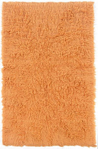 Linon Orange Shag Wool Rug Product Image