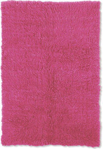 Linon Pink Shag Wool Rug 2 Product Image