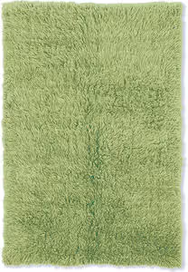 Linon Green Shag Wool Rug 2 Product Image
