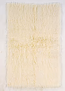 Linon White Shag Wool Rug Product Image