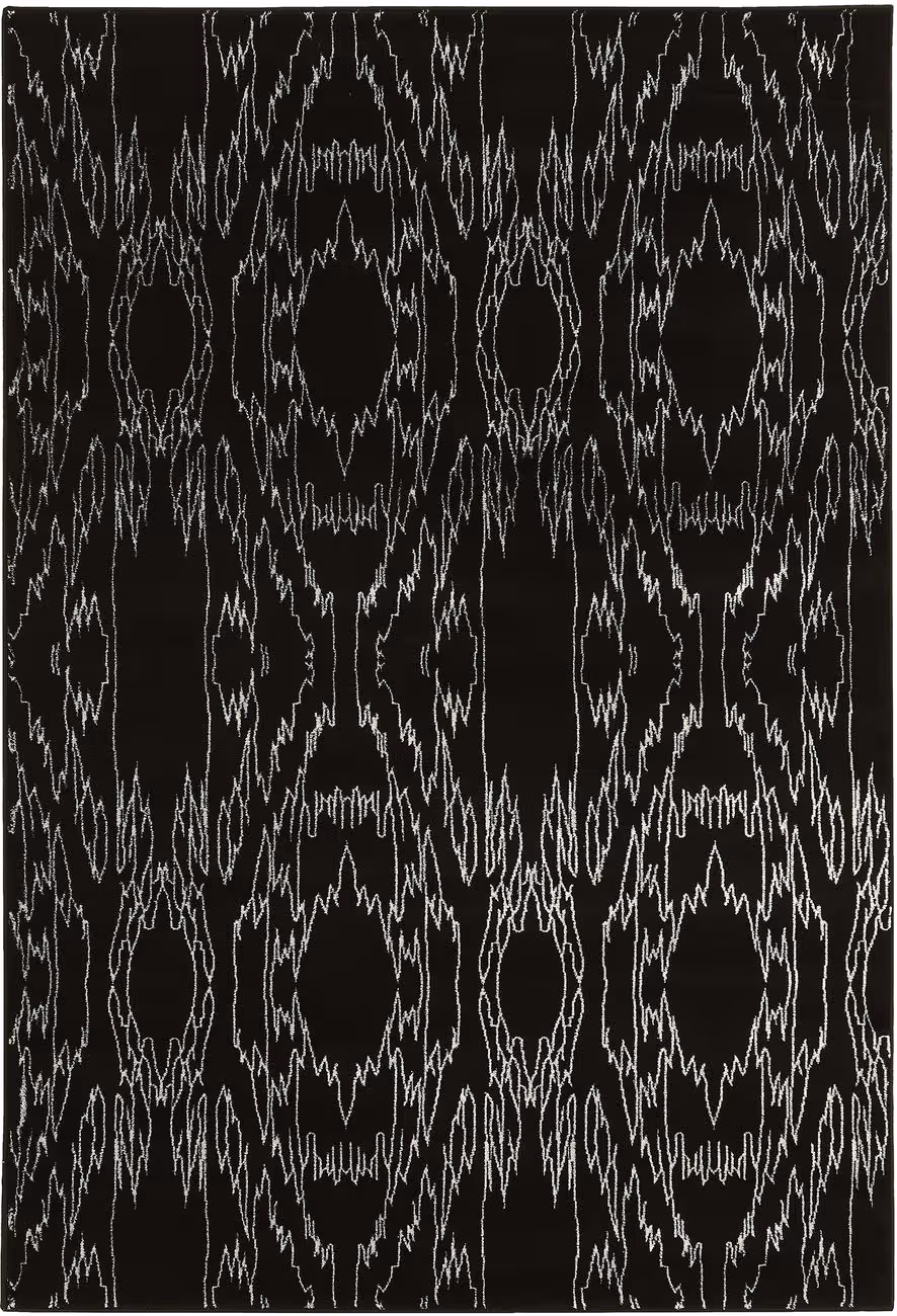 Linon Black Rug 12