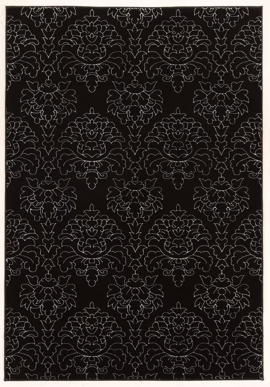 Linon Black Rug 15