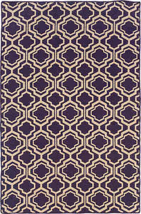 Linon Purple Patterned Reversible Rug 2 Product Image