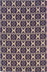 Linon Purple Patterned Reversible Rug 4 Product Image