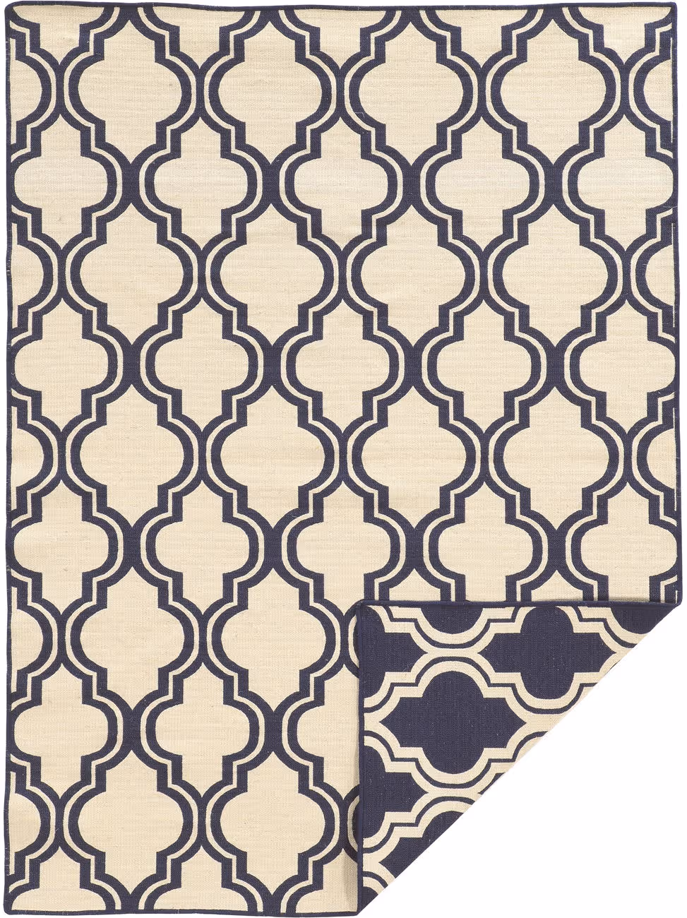 Linon Beige Wool Rug 3