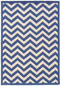 Linon Blue Patterned Rug 2 Product Image