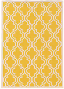 Linon Orange Patterned Rug 3 Product Image