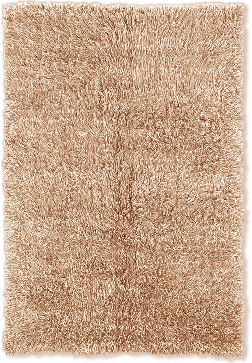 Linon Beige Wool Rug 5