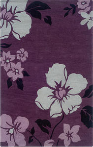 Linon Pink Floral Rug 2 Product Image