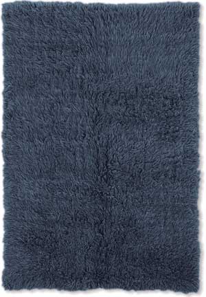 FlokatiRug Blue Solid Color Shag Rug Product Image