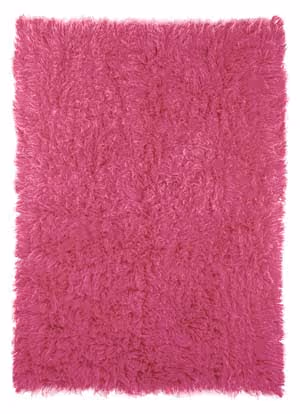 FlokatiRug Pink Solid Color Shag Rug 2 Product Image