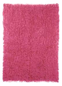 FlokatiRug Pink Solid Color Shag Rug 2 Product Image