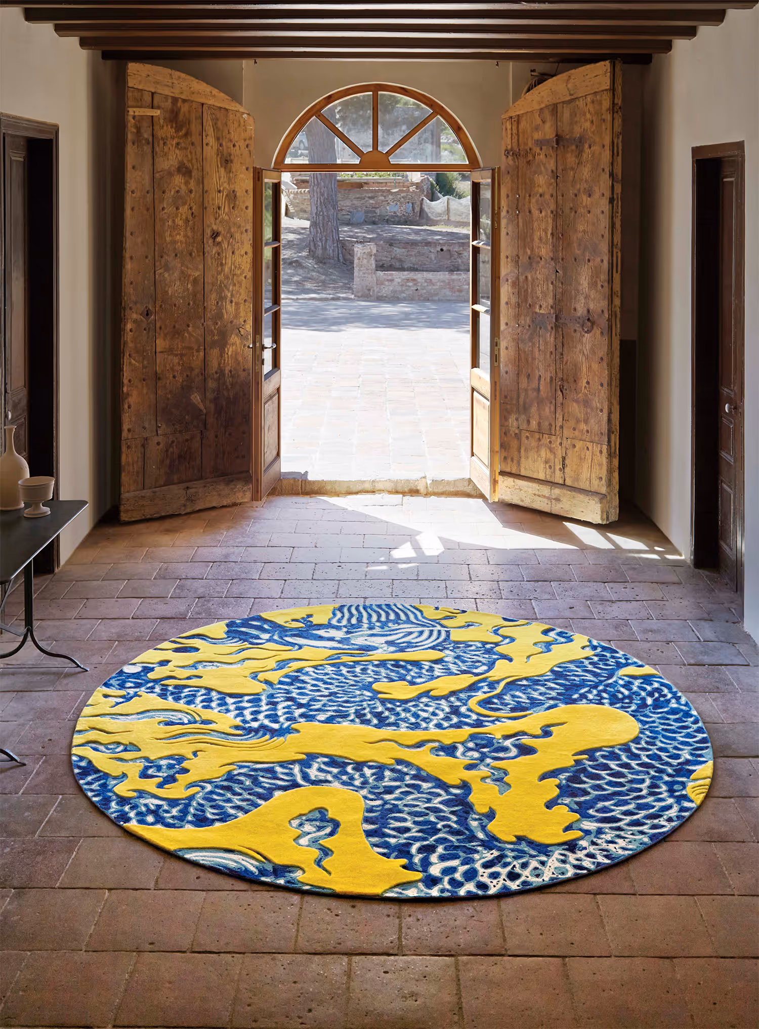 Gandia Blasco Blue China Rug Yellow
